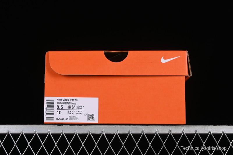 Nike Air Force 1 '07 Low Casual Sneakers in White Green - DV3808-106