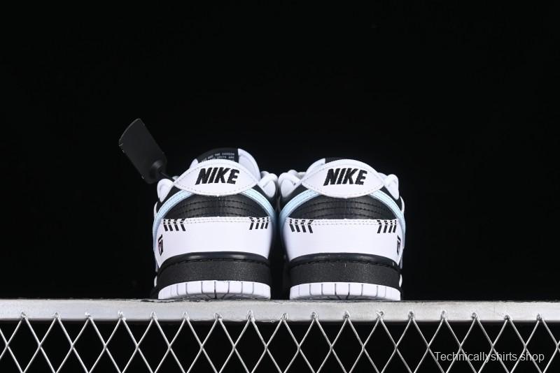Nike Dunk Low Reverse Panda Graffiti Color SB Lace-Up Low-Top Casual Skate Shoes - FD9064-011