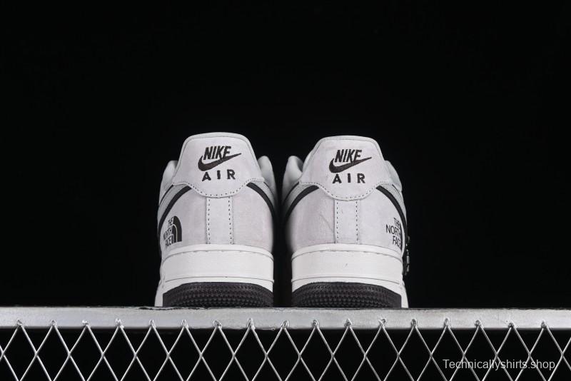 Nike Air Force 1'07 Low The North Face CDG Collaboration - Beige Grey Pigskin Low-Top Casual Sneakers - HD1968-015