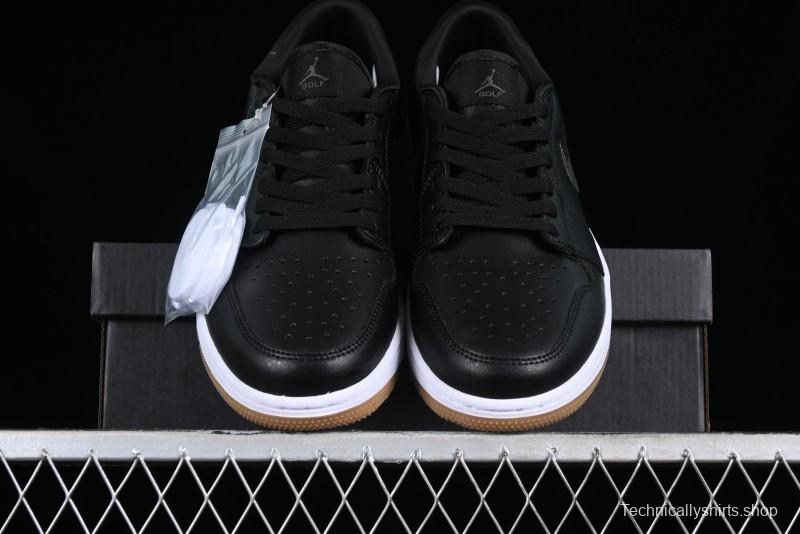 Nike Air Jordan 1 Low Golf Shoes Black Snake Pattern - DD9315-005