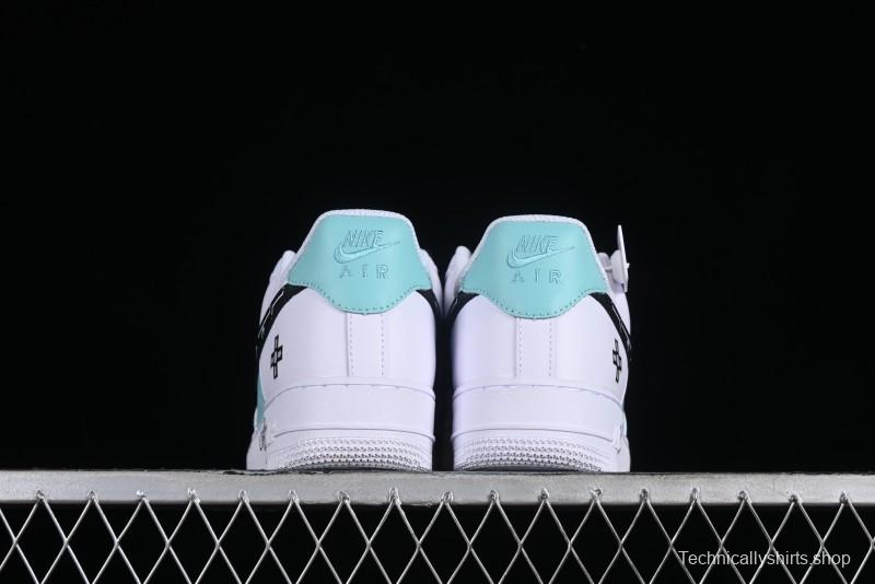 Nike Air Force 1 '07 Low PS5 Gaming Theme Ice Green Casual Sneakers - CW2288-114