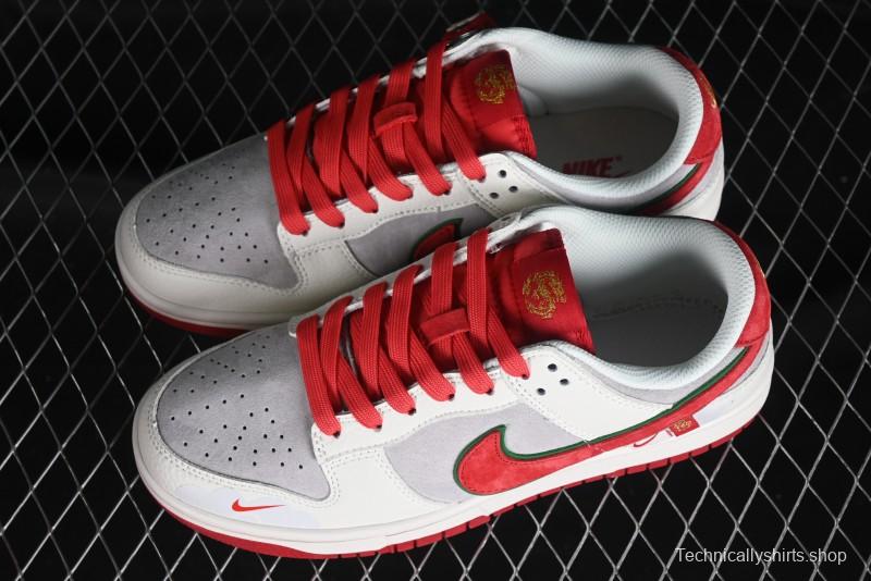 Nike SB Dunk Low Chinese New Year Limited Edition - Lucky Red Anniversary Custom Low-Top Casual Sneakers - CR8033-506