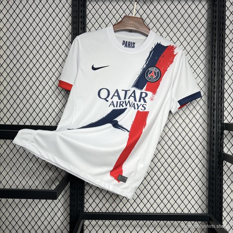 24/25 PSG Away White Jersey