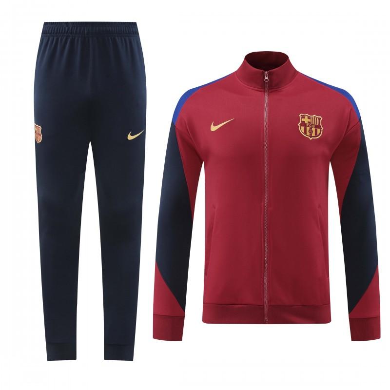 24/25 Barcelona Wine Full Zipper Jacket +Long Pants