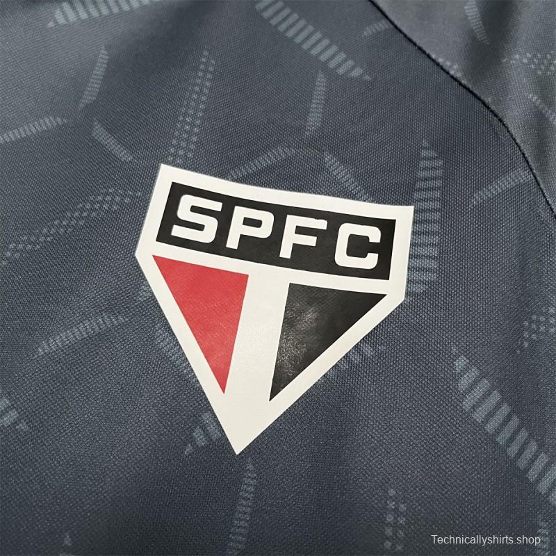 25/26 Sao Paulo Training Jersey Grey Jersey S-XXXXL