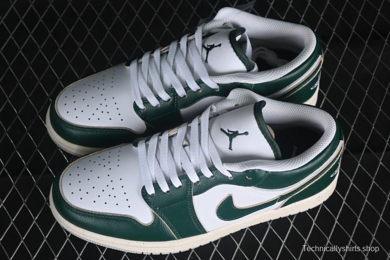 Nike Air Jordan 1 Low AJ1 White Green Low Top Casual Sneakers - FQ7687-300