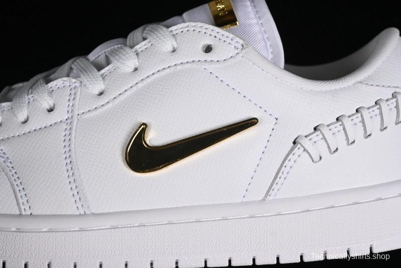 Nike Air Jordan 1 Low Method of Make Casual Sneakers in White Gold - FN5032-100