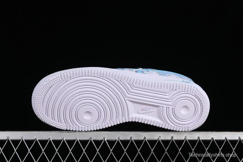 Nike Air Force 1 Low Witch Collaboration Custom Leather Sneakers with Full-Length Air Cushion - CW2288-111