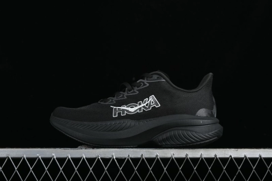 HOKA ONE ONE MACH 6 Flagship Racing Shoes with Carbon Plate Technology and Asymmetric Design - 114791 BLACK