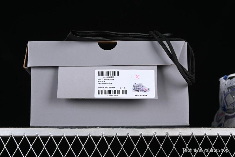 Balenciaga Runner Kith Four Color Retro Casual Sneakers - W3RMU9554