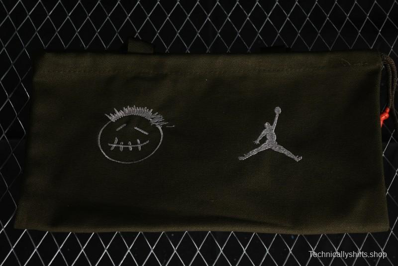 Nike Travis Scott x Jordan Cut The Check AJ1 Basketball Shoes with Velcro Strap - FZ8117-003