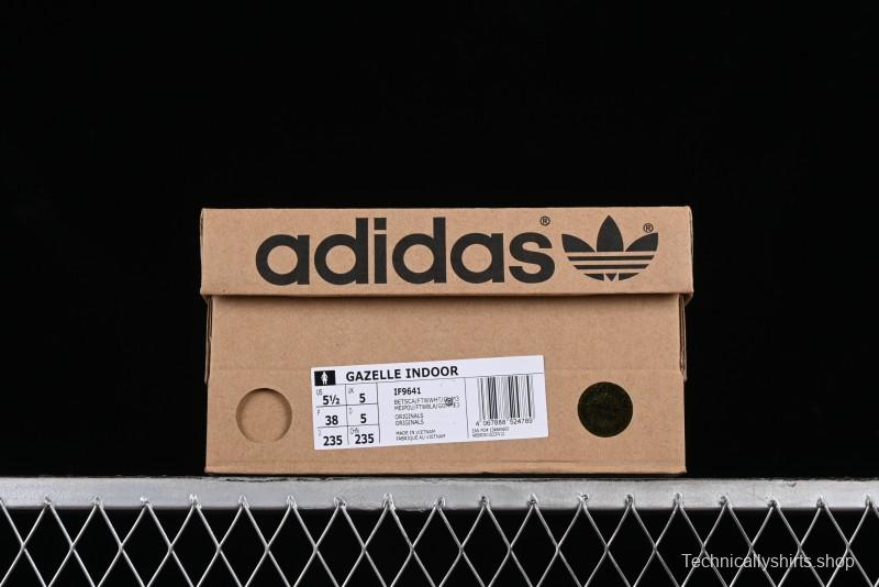 Adidas Originals Gazelle Indoor IF9641 Retro Casual Slip-Resistant Low-Top Sneakers - IF9641