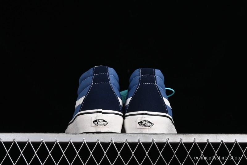Vans Sk8-Mid Navy Blue Mid-Top Retro Classic Casual Canvas Shoes - VN0A391F5TU