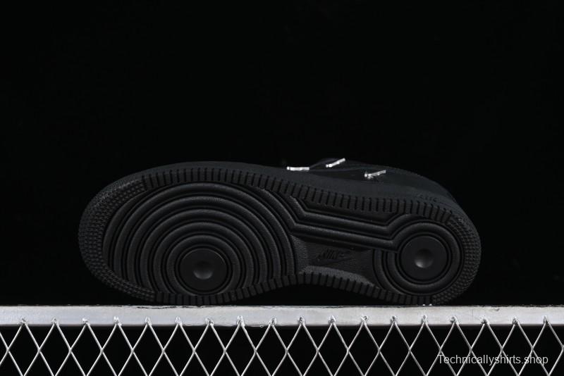 Nike Air Force 1 '07 Low Silver Swoosh Casual Sneakers - HQ1180-001