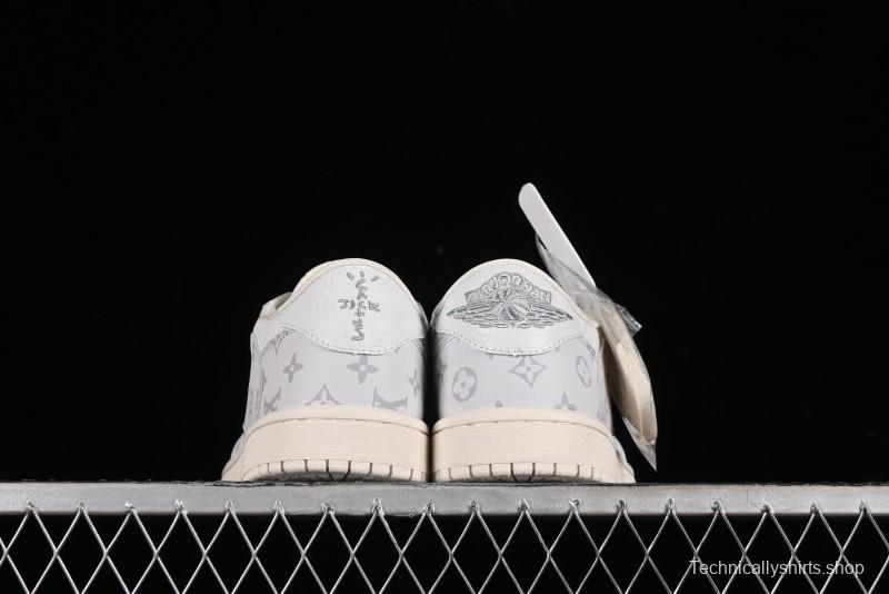 Nike Air Jordan 1 Low OG SP Travis Scott x Fragment Design Collaboration Sneakers - LX1988-700