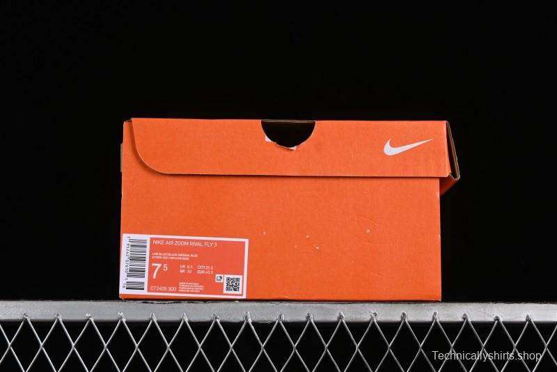 Nike Zoom Rival Fly 3 Lightweight Fabric Comfortable Cushioned Anti-Slip Low-Top Casual Running Shoes - CT2405-300