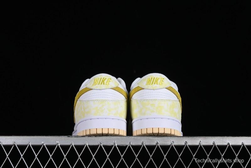 Nike SB Dunk Low Premium Yellow White SB Shattered Backboard Fashion Casual Skate Shoes - DM9467-700