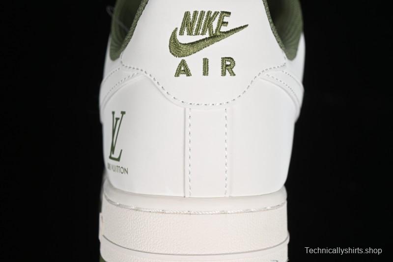 Nike Air Force 1 '07 Low LV Collaboration - Beige Green Double Swoosh Casual Sneakers - XZ6188-003