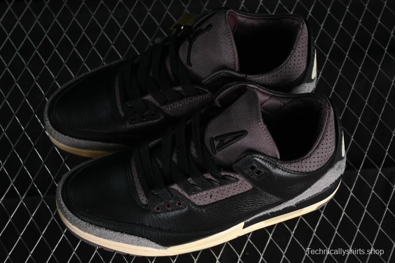 Nike A Ma Maniere x Air Jordan 3 Retro Black Sneakers - FZ4811-001
