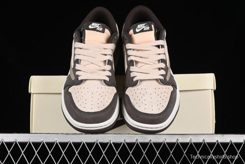 Nike Travis Scott x Air Jordan 1 Low OG Retro Basketball Shoes - DM7866-818