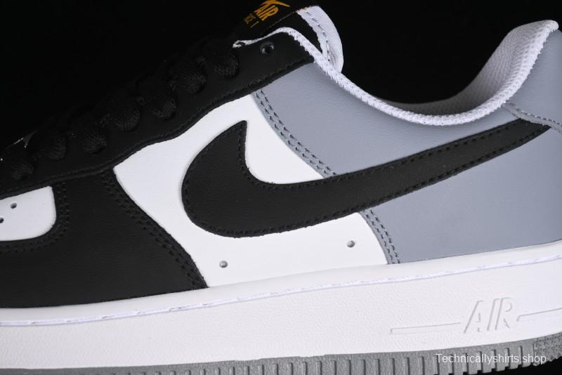 Nike Air Force 1 '07 Low Casual Sneakers in Black, White, and Gray - FB7162-081