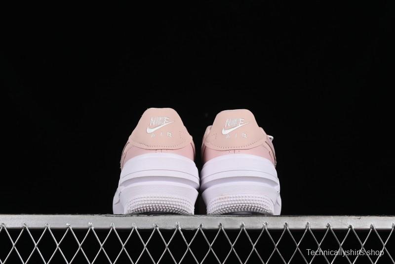 Nike Air Force 1 PLT Low-Top Casual Sneakers with Speed-Inspired Swoosh Design - DJ9946-602