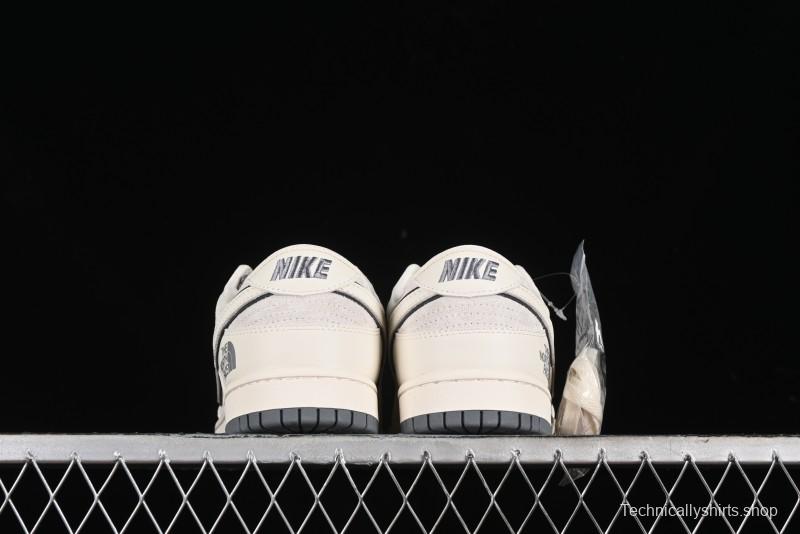 Nike SB Dunk Low The North Face Collaboration - Cement Grey Pig Anniversary High-End Custom Low-Top Casual Skate Shoes - XX2025-326