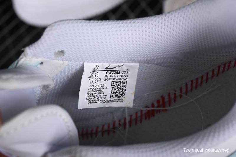 Nike Air Force 1 '07 Low Anime LOVE Series White Blue Spray Paint Casual Sneakers - CW2288-111