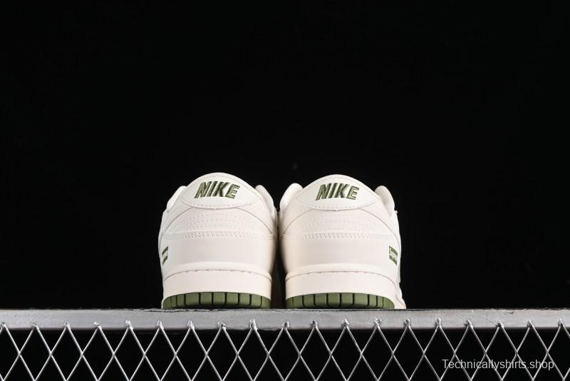 Nike SB Dunk Low Supreme Collaboration - Classic Beige Green Anniversary High-End Custom Low-Top Casual Skate Shoes - XX8888-002