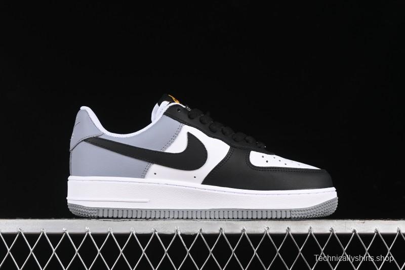 Nike Air Force 1 '07 Low Casual Sneakers in Black, White, and Gray - FB7162-081