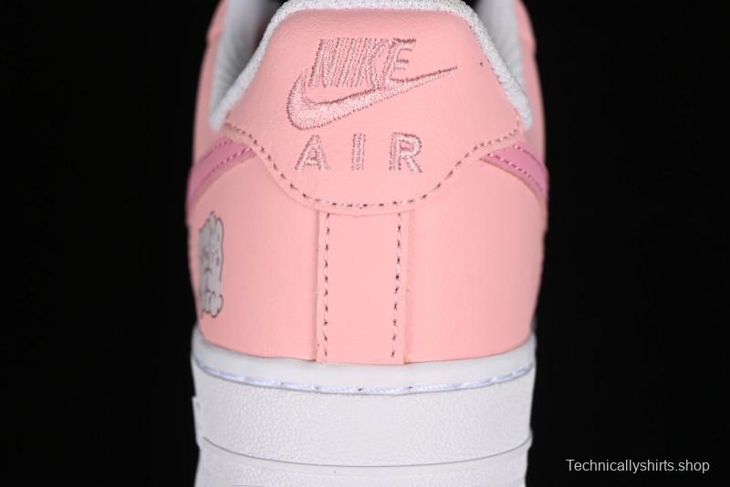 Nike Air Force 1'07 Low Casual Sneakers with Cuddle Bear Design - YY2024-762