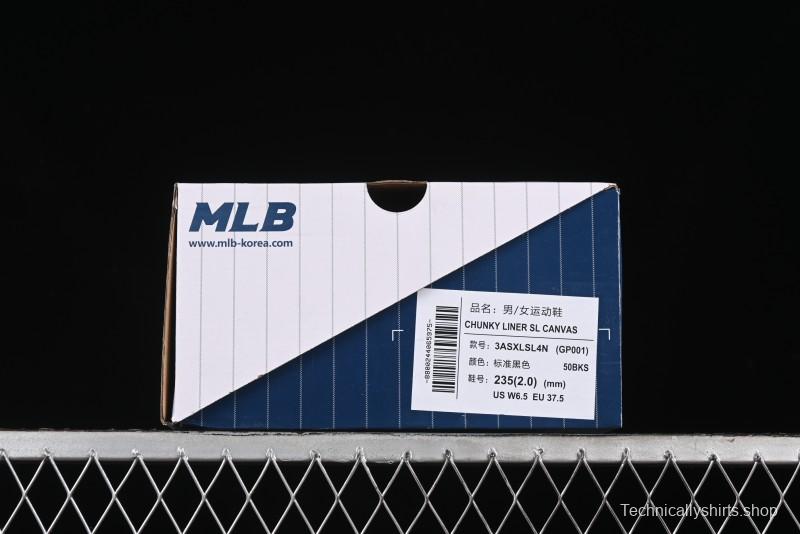 New York Yankees MLB Chunky Liner SL Canvas Sneakers with Thick Sole - 3ASXLSL4N50BKS