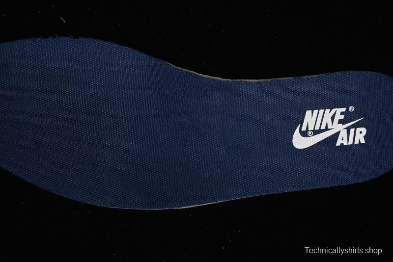 Nike Travis Scott x Fragment Design x Air Jordan 1 Low OG SP AJ1 Supreme Collaboration - Dark Blue Swoosh Low-Top Casual Sneakers - XZ2268-001