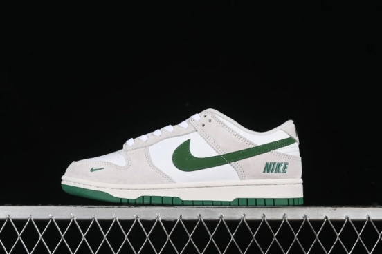 Nike SB Dunk Low Anniversary Customized Casual Sneakers with Green Swoosh - KK1888-013