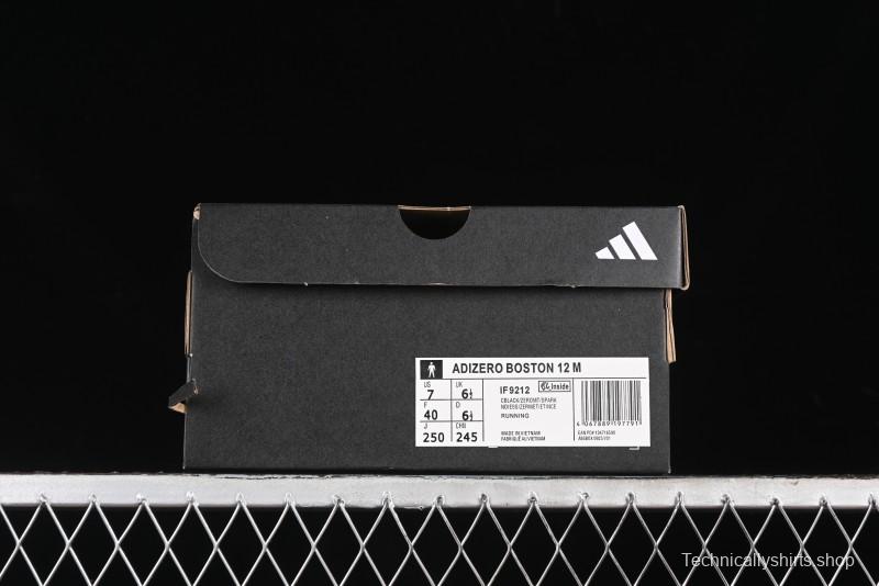 Adidas Adizero Boston 12 M Running Shoes with Lightstrike Pro and ENERGYROD for Enhanced Performance - IF9212
