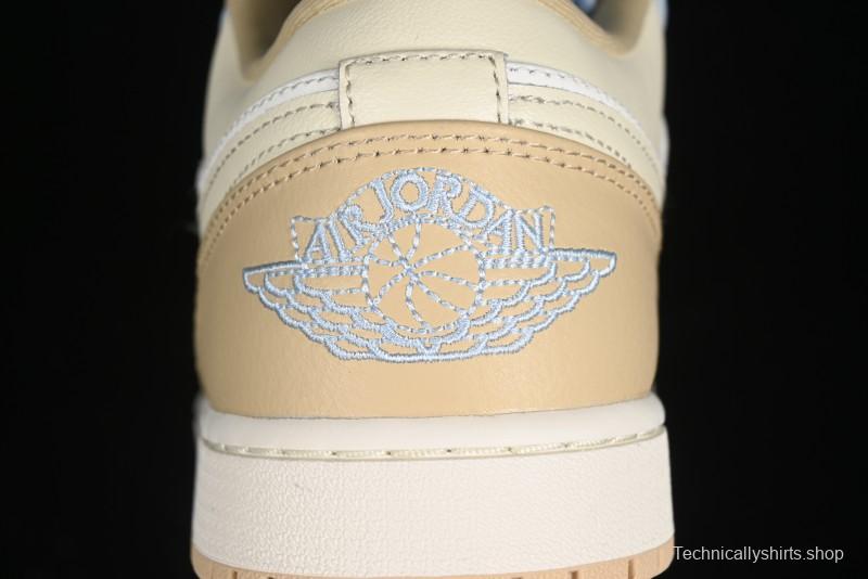 Nike Air Jordan 1 Low OG AJ1 White Brown Low Top Casual Basketball Shoes - HQ4186-111