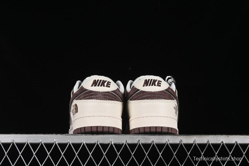 Nike SB Dunk Low The North Face Collaboration Anniversary Edition Premium Custom Low-Top Casual Skate Shoes - DQ1098-515