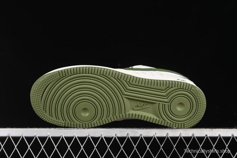 Nike Air Force 1'07 Low Stussy Collaboration - White Mint Green Low-Top Casual Sneakers - XZ3328-003