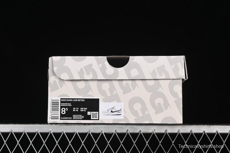 Nike SB Dunk Low The North Face Collaboration - Grey Pig Eight Blue Hook Anniversary High-End Custom Low-Top Casual Skate Shoes - SJ1089-010