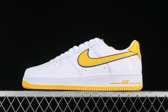Nike Air Force 1 '07 Low Kobe Full-Grain Leather Casual Sneakers with Full-Length Air Cushion - FZ1151-100