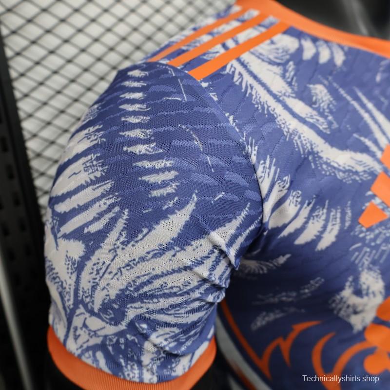 Player Version 25/26 Liverpool Blue with Orange Flaming Bird Special Jersey