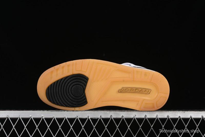 Nike Jordan Spizike Low Casual Shoes with Cracked Leather Design - HJ9019-100