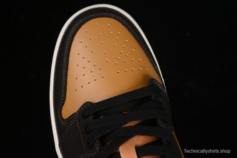 Nike Air Jordan 1 Low Flax/Baroque Brown Casual Basketball Shoes - HQ3603-201