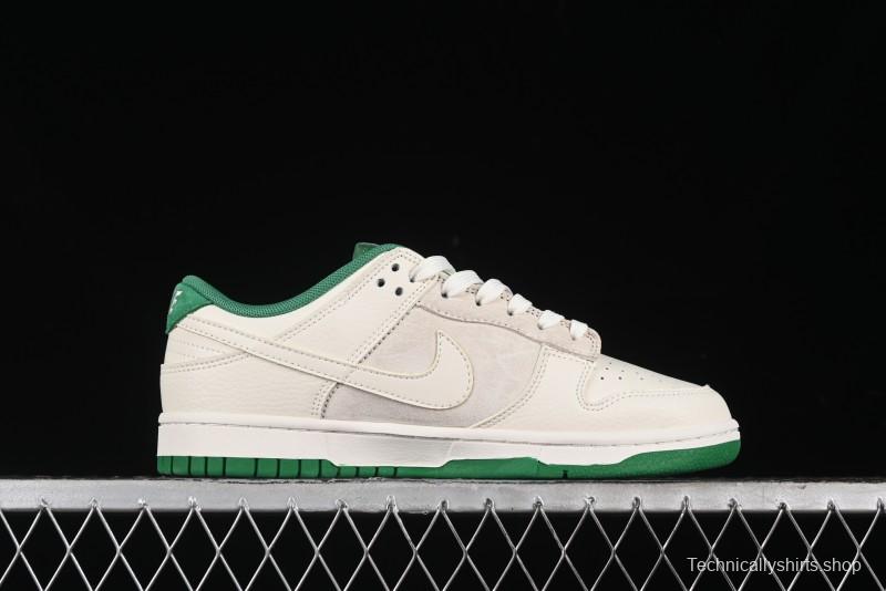 Nike SB Dunk Low Gucci Collaboration - Custom White Swoosh Leather Patch Anniversary Edition Low-Top Casual Skate Shoes - KK1688-052