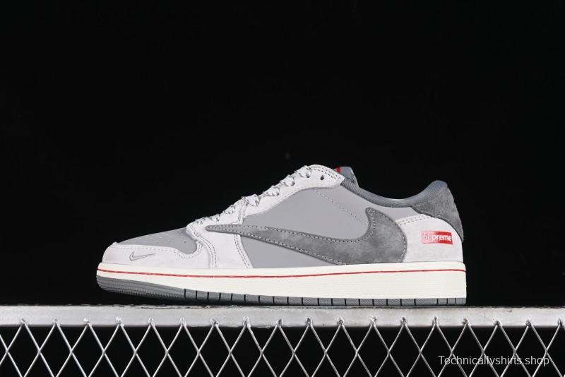 Nike Travis Scott x Fragment Design x Air Jordan 1 Low OG SP AJ1 Supreme Collaboration - JH6089-005