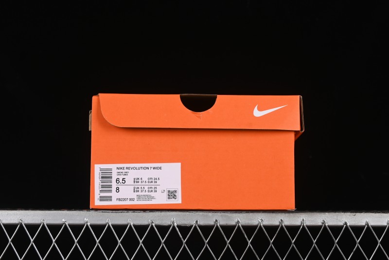Nike Revolution 7 Wide Running Shoes with Breathable Mesh Upper and Durable Rubber Outsole - FB2207-002