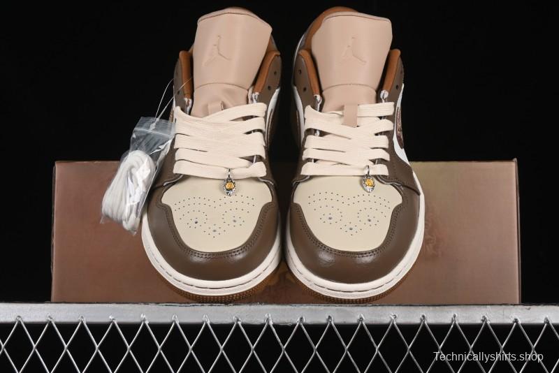 Nike Air Jordan 1 Low AJ1 Black Myth Wukong - Dark Monkey King Low Top Casual Sneakers - HF5753-221