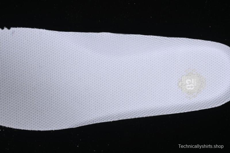 Nike Air Force 1 '07 Mid Casual Sneakers in White/Grey/Black with Hand-Painted Cracked Swoosh Shadow Detail - CW2289-111