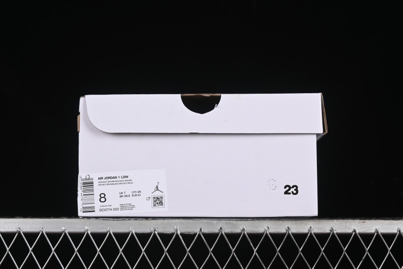 Nike Air Jordan 1 Low AJ1 White Tan Low-Top Casual Sneakers - DC0774-202