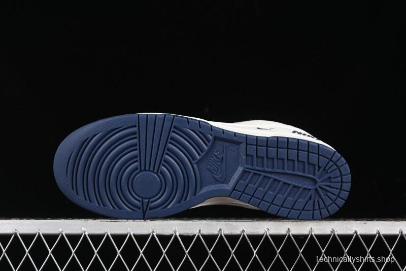 Nike SB Dunk Low Collaboration Three Swooshes Dark Blue Colorway Low-Top Casual Skateboarding Shoes - NK5639-327